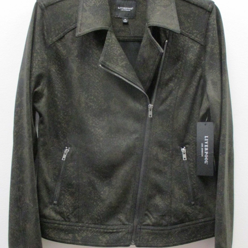 NWT Liverpool Moto Jacket Asymmetrical Design NWT